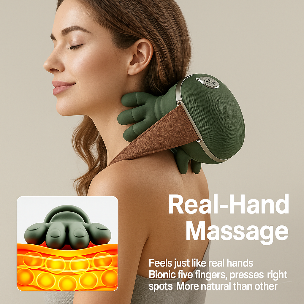 Neck Grips™ Heated Shiatsu Neck Massager