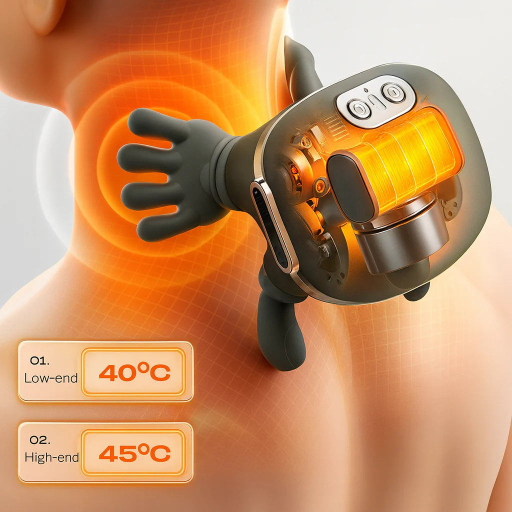 Neck Grips™ Heated Shiatsu Neck Massager