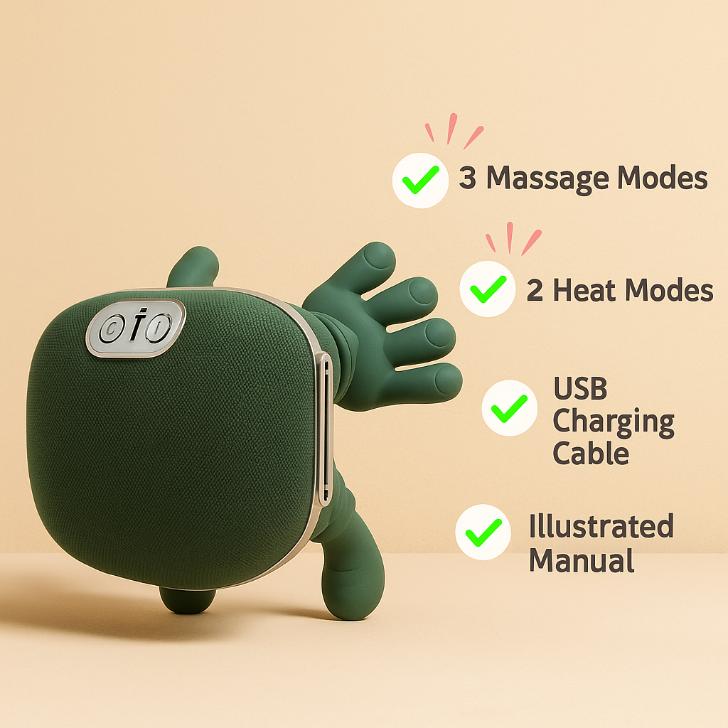 Neck Grips™ Heated Shiatsu Neck Massager