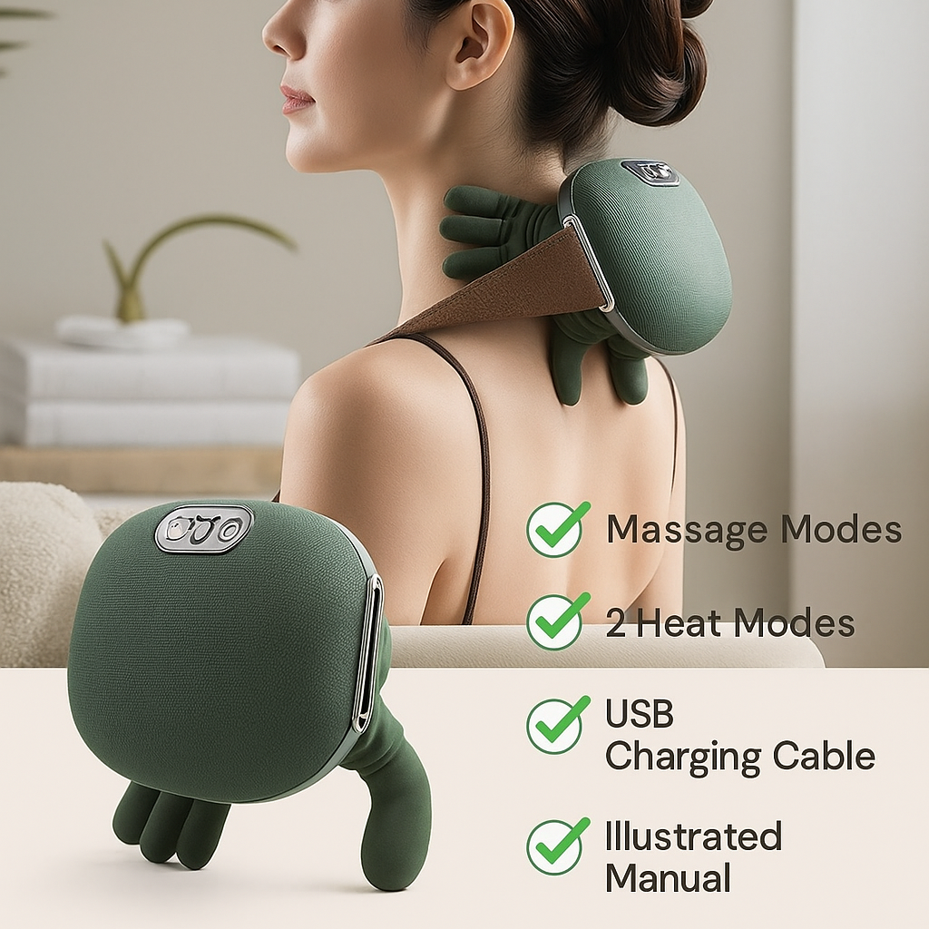 Neck Grips™ Heated Shiatsu Neck Massager