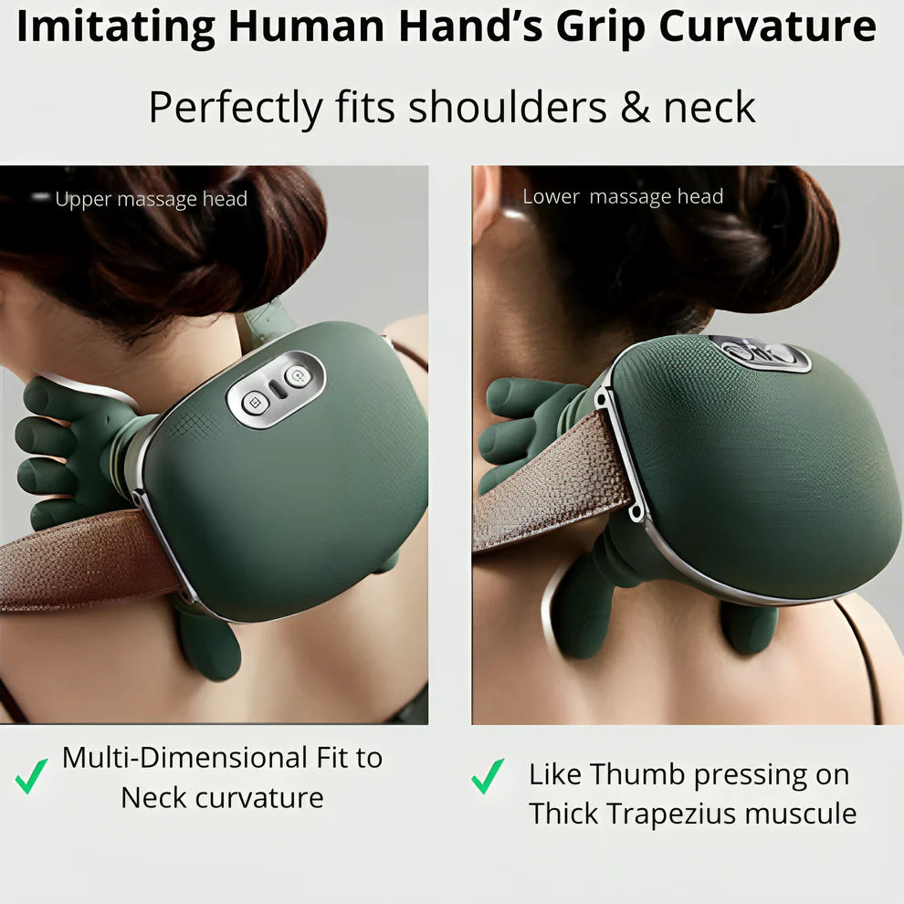 Neck Grips™ Heated Shiatsu Neck Massager